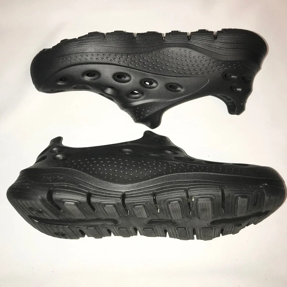 Skechers GO FOAM‎ Arch Fit Black Slip On Clogs Mens 9.5 Womens 11.5 Lux Foam